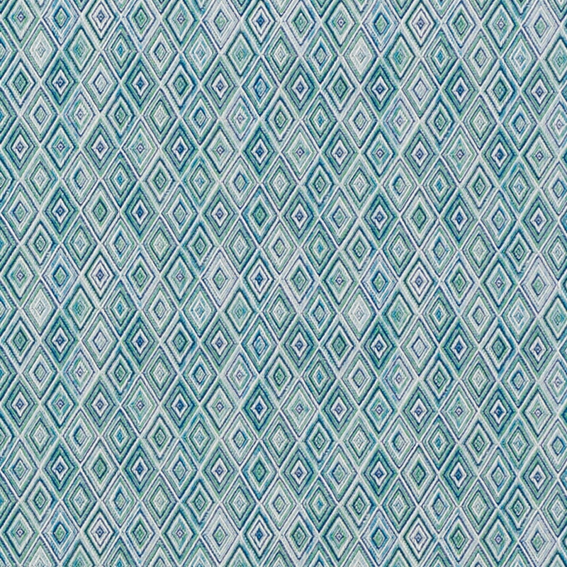 Purchase sample of 75920 Diamond Strie, Peacock by Schumacher Fabric