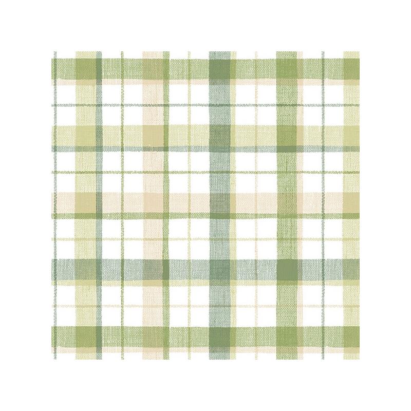 Sample CK36626 Creative Kitchens Linen Plaid  Norwall Wallpaper