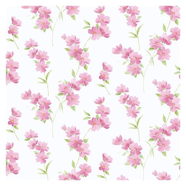 Order PR33849 Floral Prints 2 Pink Small Floral Wallpaper by Norwall Wallpaper