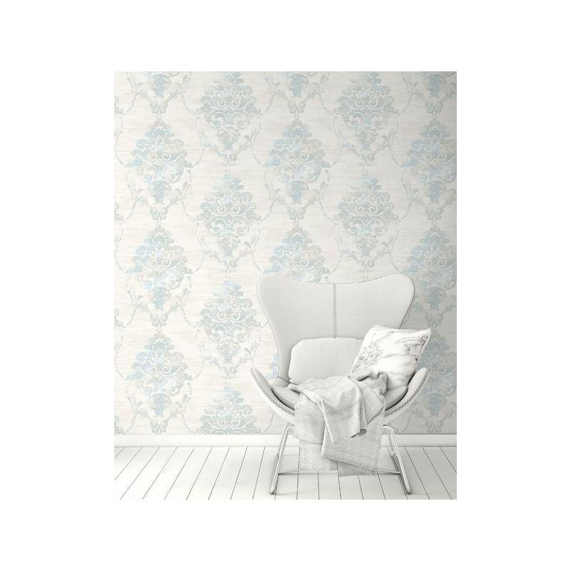 Looking Fi71007 French Impressionist Damask Seabrook Wallpaper