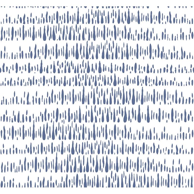 Sample LW51802 Living with Art, Brush Marks Navy and White Seabrook Wallpaper