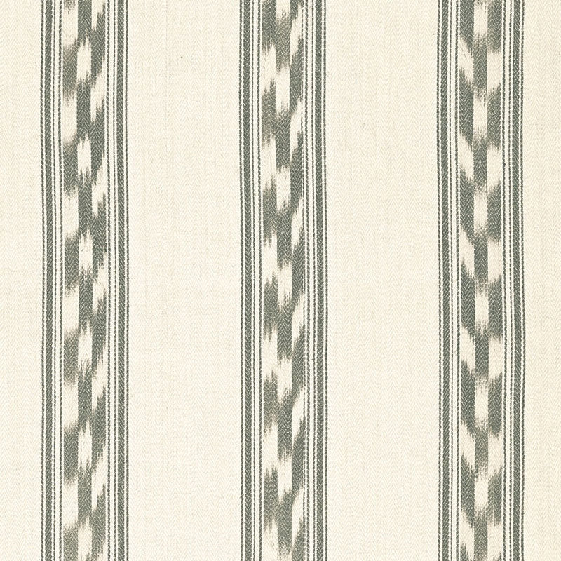 Purchase sample of 67512 Mojave Ikat Stripe, Slate by Schumacher Fabric