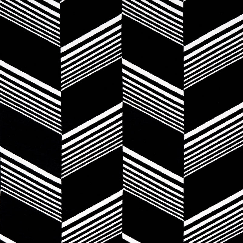 Purchase sample of 81573 Jessie Cut Velvet, Black and White by Schumacher Fabric