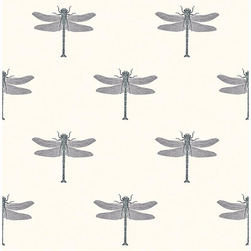 Select TA20300 Tortuga Black Dragonfly by Seabrook Wallpaper
