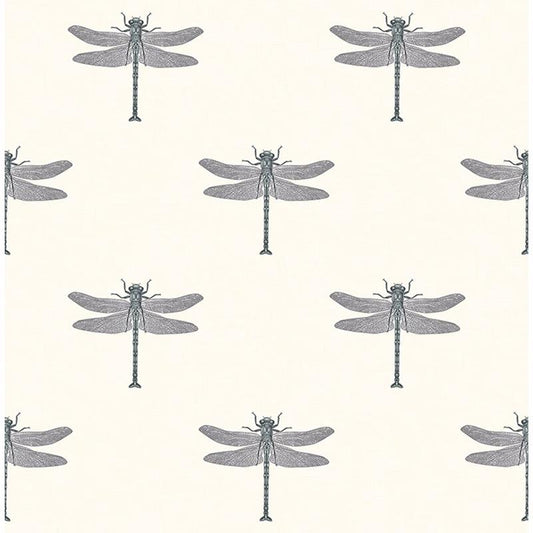 Select TA20300 Tortuga Black Dragonfly by Seabrook Wallpaper