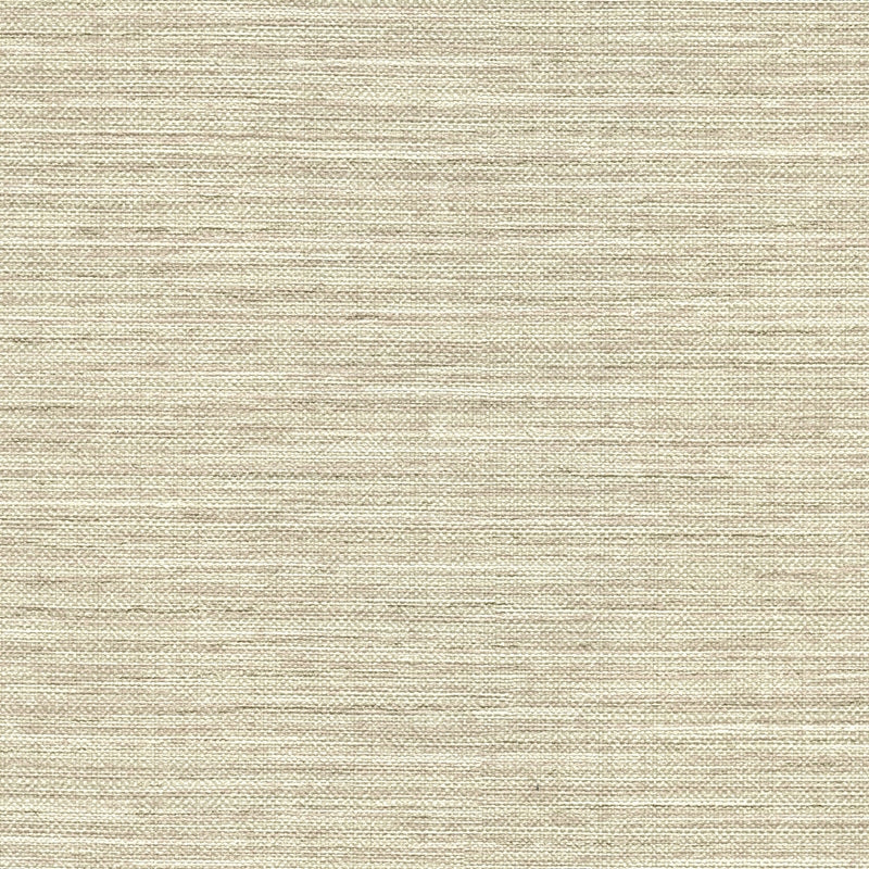 Sample 2758-8019 Textures and Weaves, Bay Ridge Taupe Faux Grasscloth Wallpaper by Warner