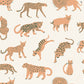 View LDS4584 Leah Duncan Tangerine Kitty Kitty Peel & Stick Wallpaper Tangerine by NuWallpaper