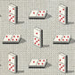 Select 79320 Domino Epingle Black by Schumacher Fabric