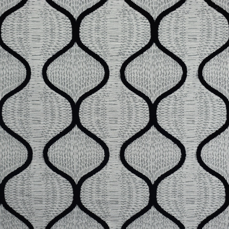 Order S1832 Domino Black Contemporary Greenhouse Fabric