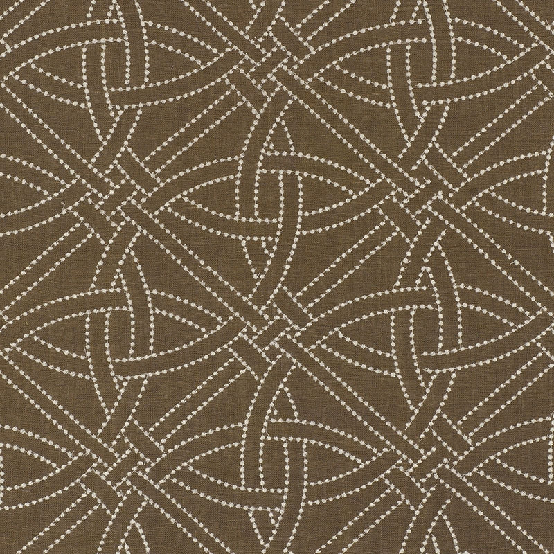 Shop 55691 Durance Embroidery Truffle by Schumacher Fabric