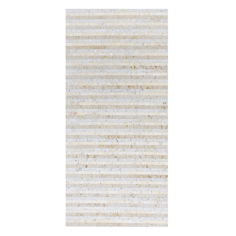 Buy 5013000 Cork Stripe White Schumacher Wallcovering Wallpaper