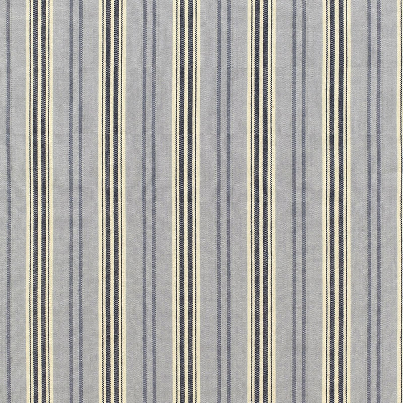 Purchase sample of 68690 Loire Jute Stripe, Bleu by Schumacher Fabric
