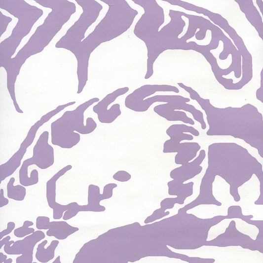 Shop CP1040W-02 Antoinette Lavender On White by Quadrille Wallpaper