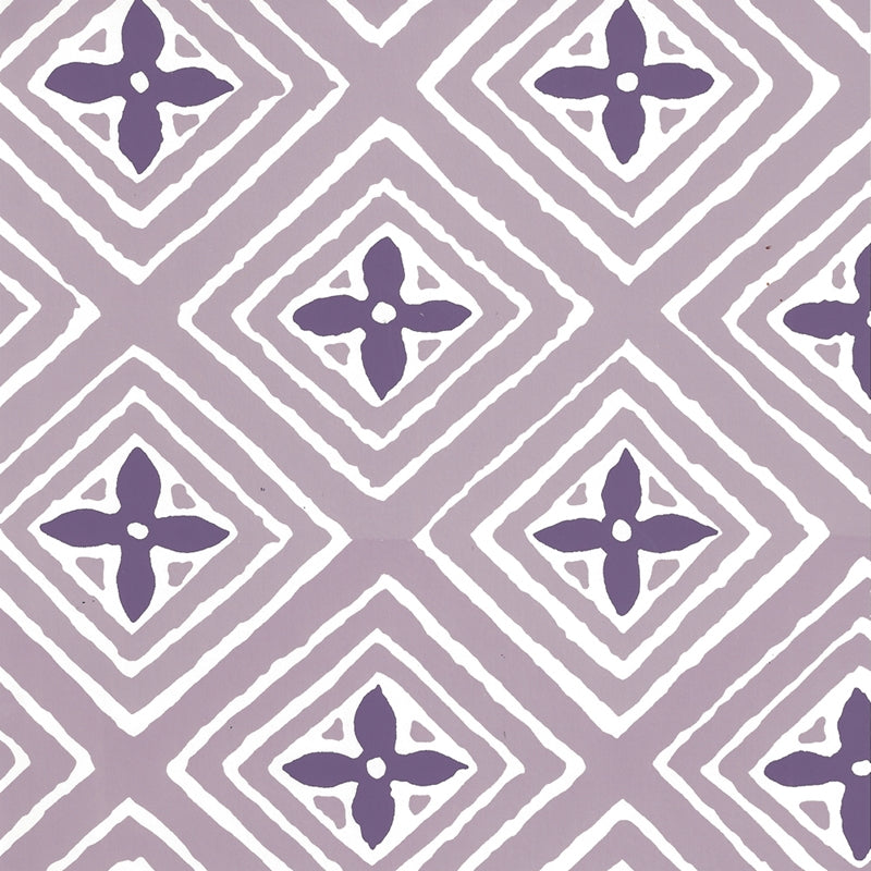 Acquire 2500WP-16AWP Fiorentina Two Color Lavender Purple on Almost White by Quadrille Wallpaper
