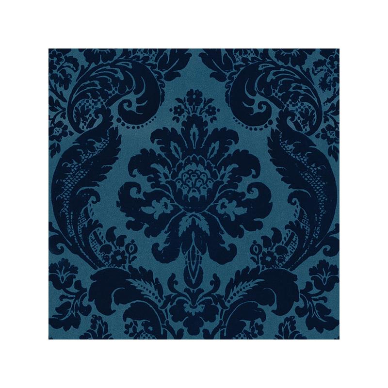 Sample 2763-87310 Moonlight, Blue Damasks by A-Street Prints Wallpaper