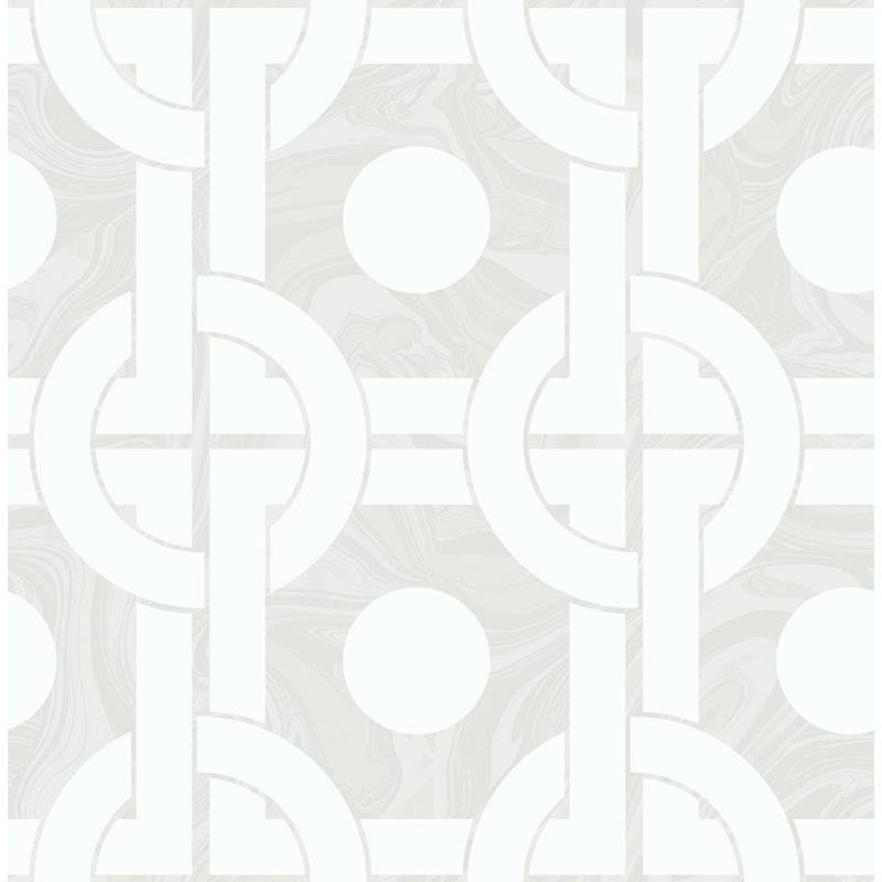 Buy RL60808 Retro Living Gray Circles by Seabrook Wallpaper
