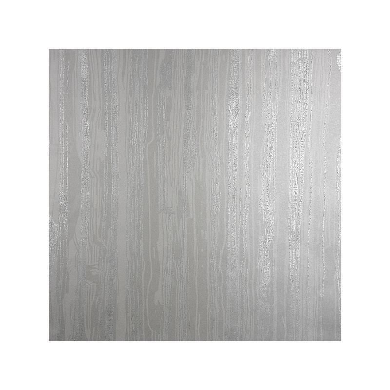 Sample 2927-10105 Polished, Nova Silver Faux Wood by Brewster Wallpaper