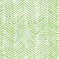 Sample AP303-3 Petite Zig Zag, Green on White Vinyl by Quadrille Wallpaper