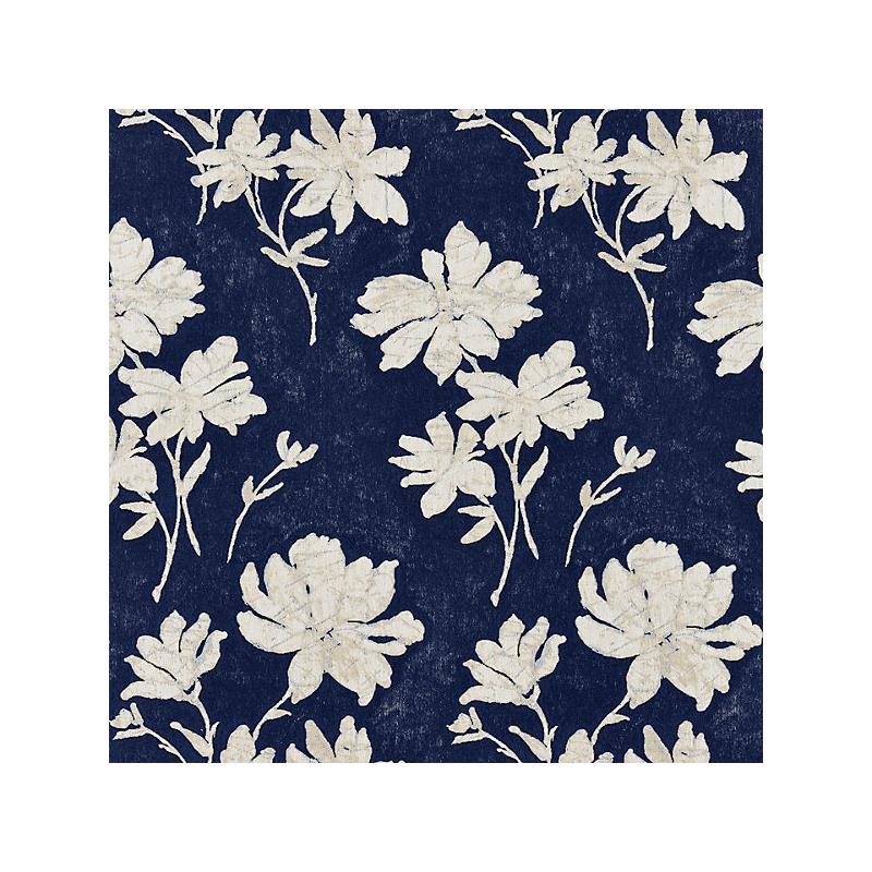 Sample 27082-002 Flore Batik, Indigo - Scalamandre Fabric (SC 000227082)