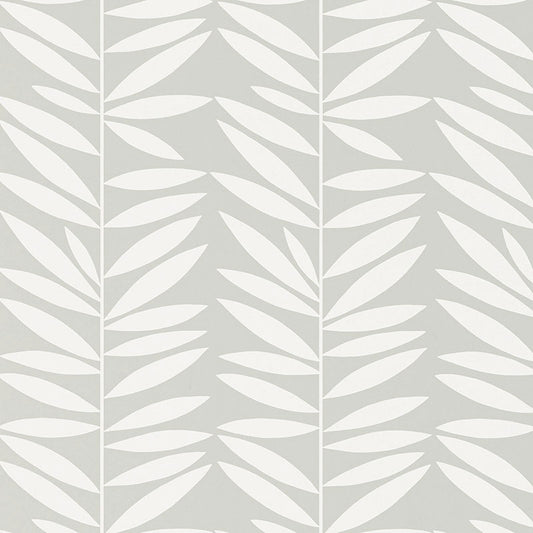 Buy 5007510 Leaf Stripe Mist Schumacher Wallpaper