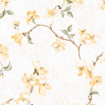 Search FF50003 Fairfield Yellows Floral by Seabrook Wallpaper