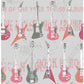 Shop HN002636 Brewster Kids Richards Pink Rock Star Guitar Stripe Wallpaper Pink Brewster