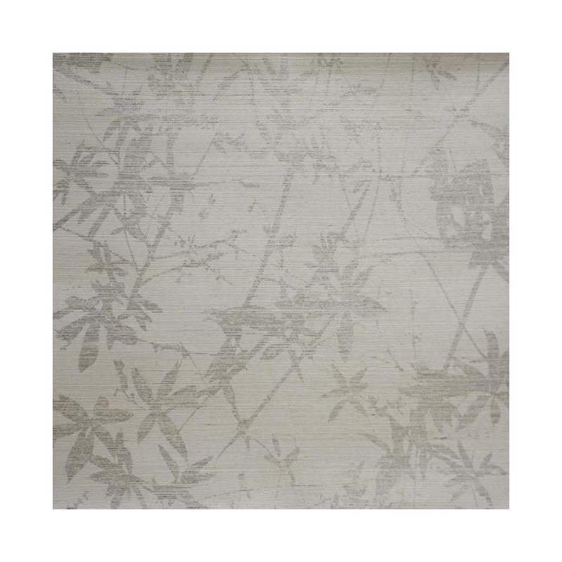 Sample - DL2951 Natural Splendor, Sylvan  color Silver/White, Grasscloth by Candice Olson Wallpaper