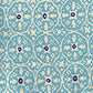 Sample 149-33WP Nitik Ii, New Turquoise on Almost White by Quadrille Wallpaper