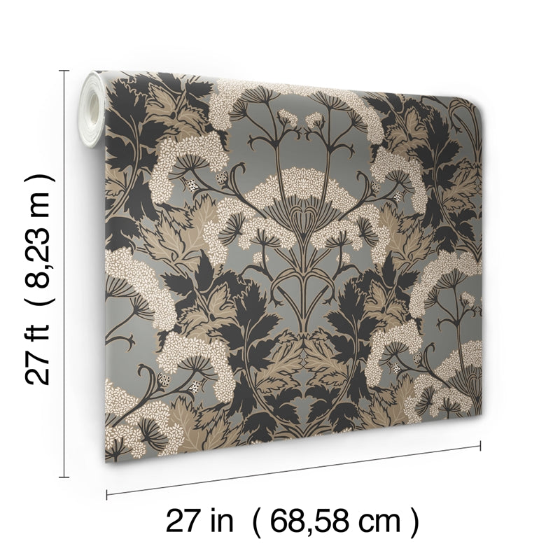 Sample NV5557 Modern Heritage 125th Anniversary, Yarrow Nouveau by York Wallpaper