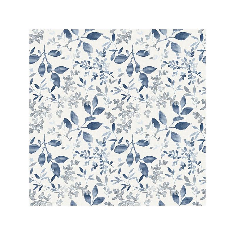 Sample 3122-11102 Flora and Fauna Tinker Navy Woodland Botanical by Chesapeake Wallpaper