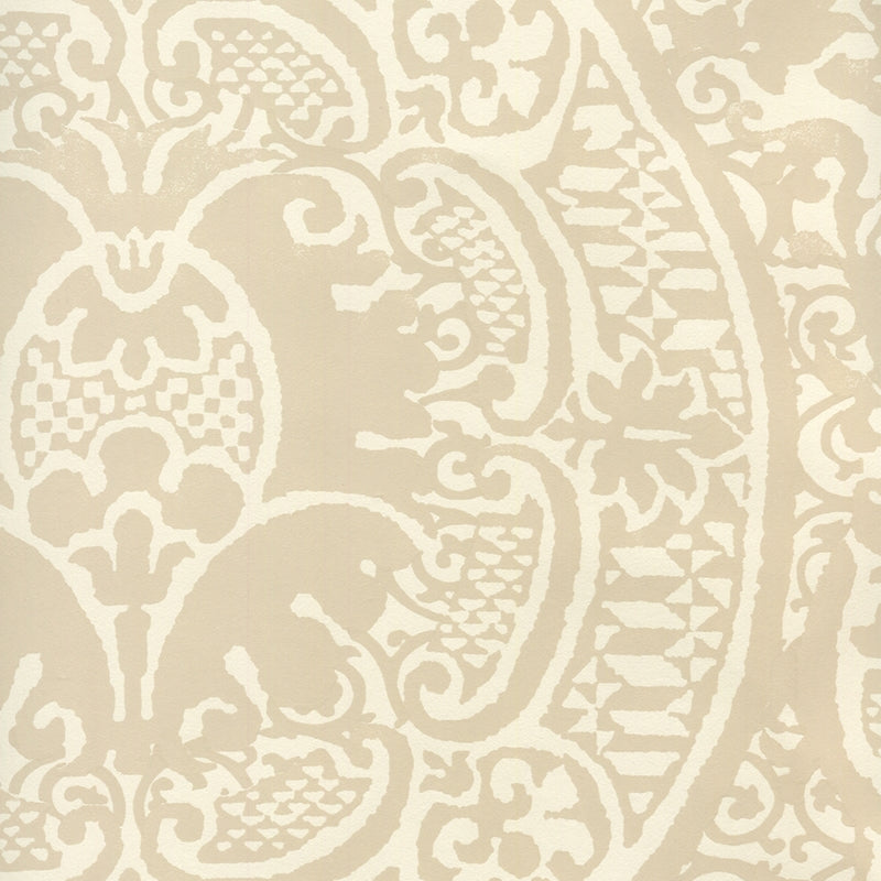 Acquire 352000W-02OWP Veneto Beige On Off White by Quadrille Wallpaper