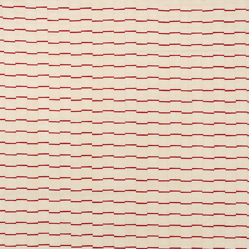 Purchase sample of 71212 Lines, Red by Schumacher Fabric