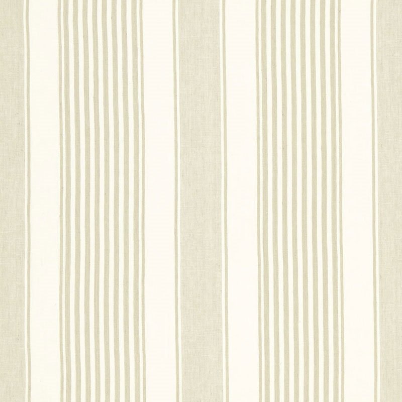 Acquire 66093 Summerville Linen Stripe Dune by Schumacher Fabric