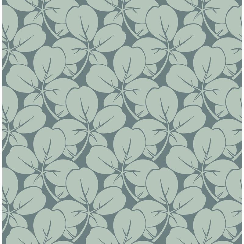 Sample 2970-26108 Revival, Robert Aqua Clover Wallpaper by A-Street Prints Wallpaper