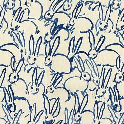 Select GWF-3523.50.0 Hutch Print Blue Animal/Insect by Groundworks Fabric