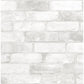 Acquire NU2218 Loft White Brick Graphics Peel and Stick by Wallpaper