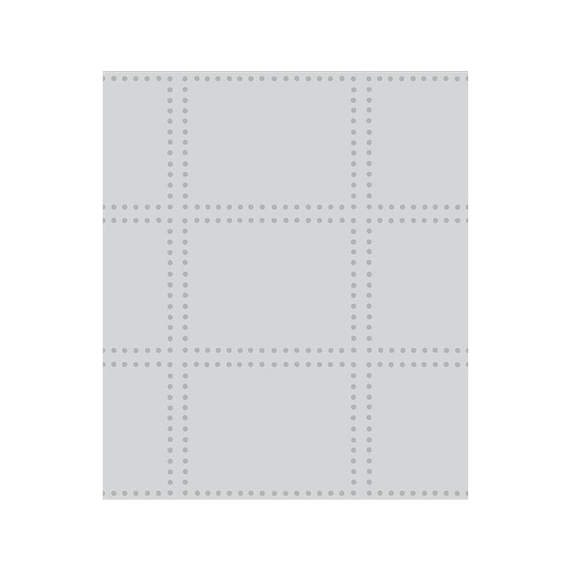 Sample 2697-22640 Gridlock Light Grey Geometric Wallpaper