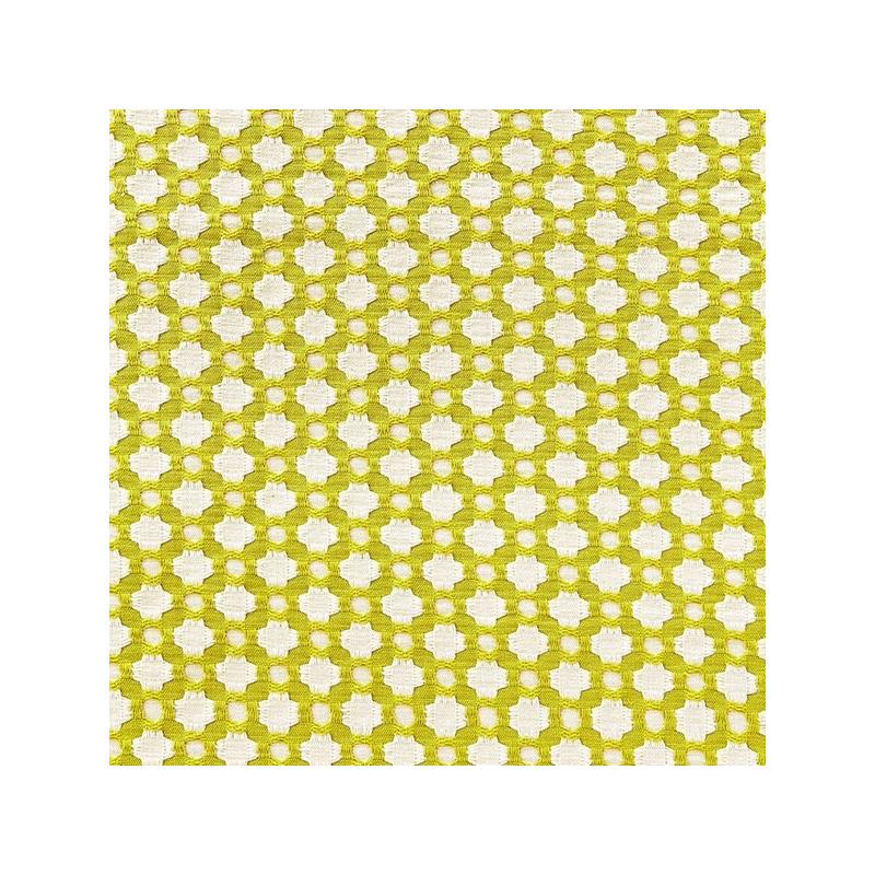 Purchase sample of 65680 Betwixt, Chartreuse / Ivory by Schumacher Fabric