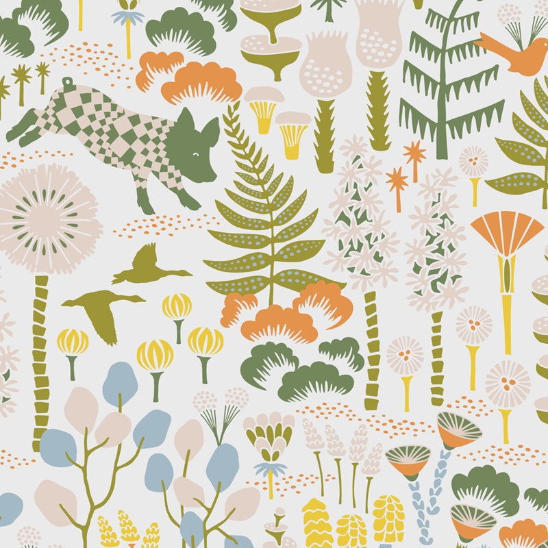 Sample 1450 Hoppmosse, Ivory And Multi By Borastapeter Wallpaper