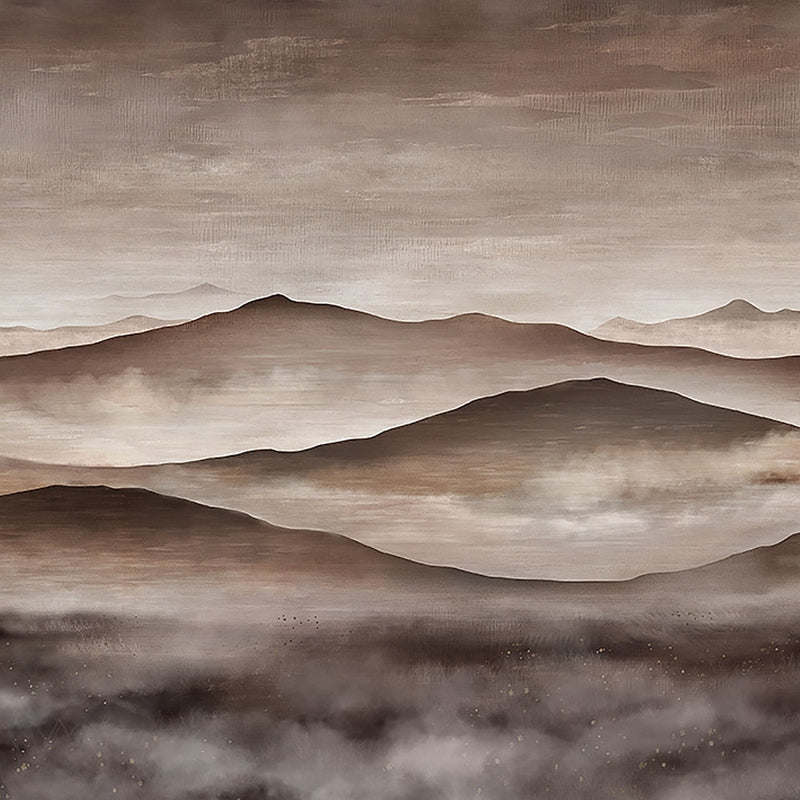 Sample 3140 Twilight Landscape Mural, Neutral By Borastapeter Wallpaper