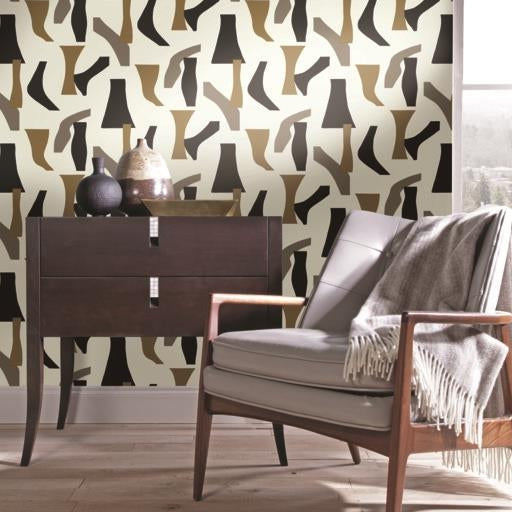 Purchase Psw1059Rl Geometrics Geometric Black Peel And Stick Wallpaper