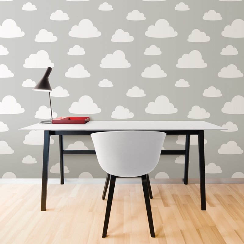 Order Nu1931 Clouds Grey Nature Peel And Stick Wallpaper