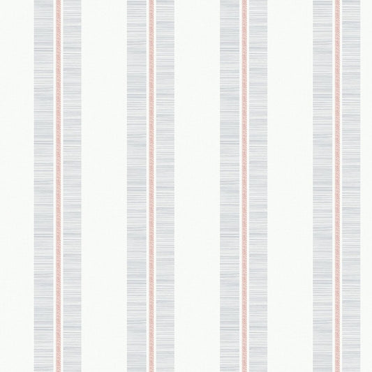 Looking MB31001 Beach House Beach Towel Pink Sunset Stripe/Stripes by Seabrook Wallpaper