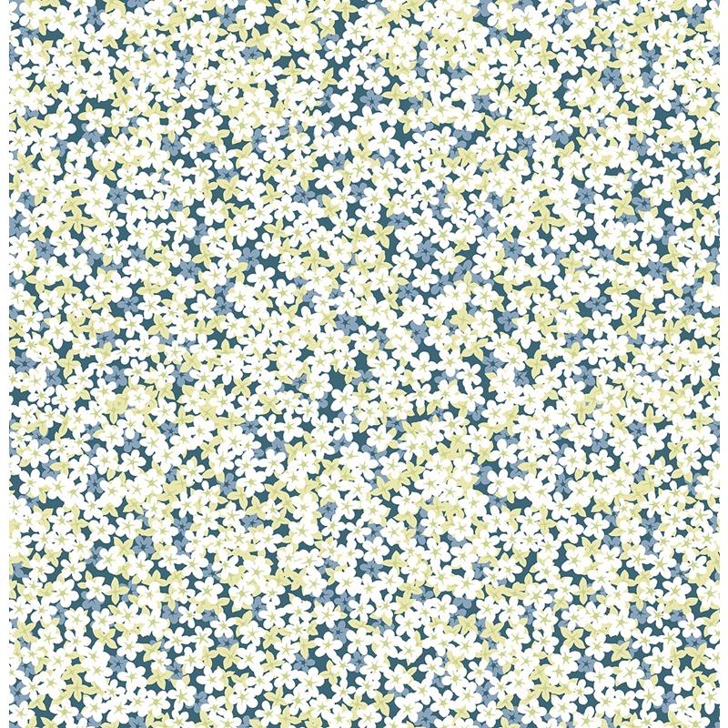 Find 2901-25445 Perennial Giverny Blue Miniature Floral A Street Prints Wallpaper