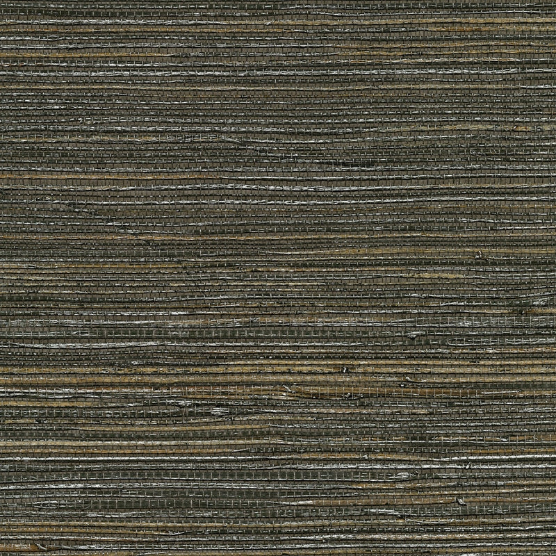 Sample 2732-80071 Canton Road, Shandong Chocolate Ramie Grasscloth by Kenneth James Wallpaper