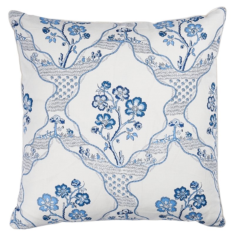 So7327206 Sierra 22" Pillow Indigo By Schumacher Furniture and Accessories 1,So7327206 Sierra 22" Pillow Indigo By Schumacher Furniture and Accessories 2