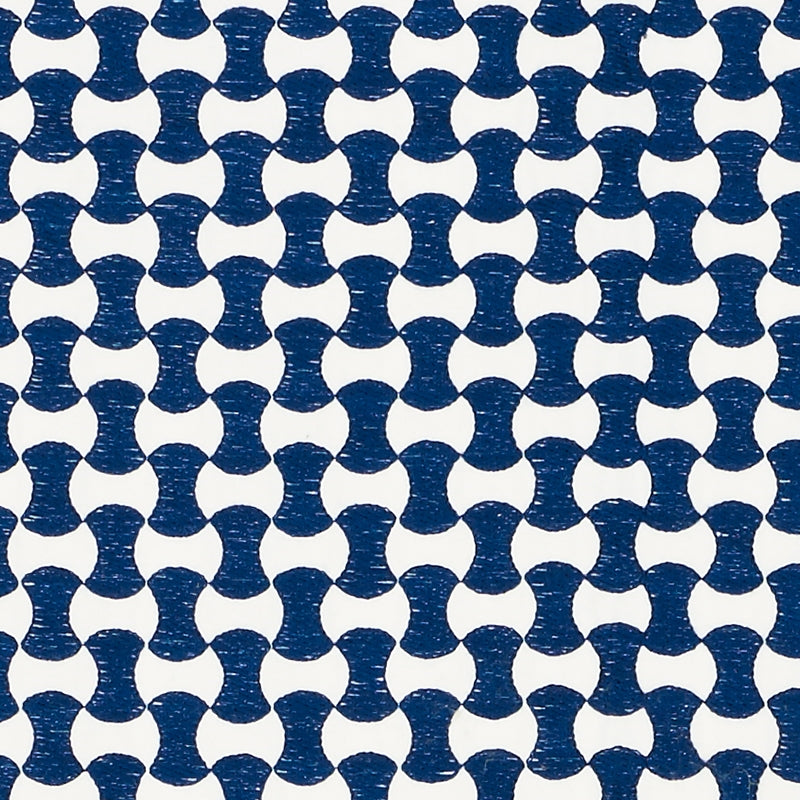Purchase sample of 70373 Nolita Embroidery, Navy by Schumacher Fabric