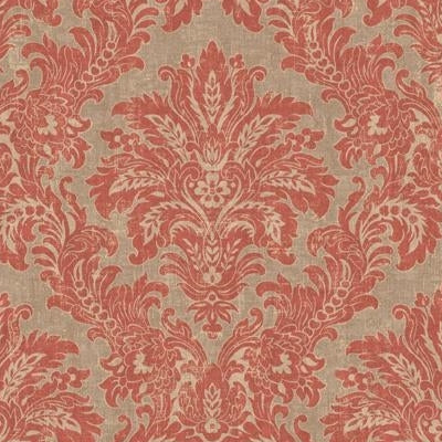 Save WC52006 Willow Creek Reds Damask by Seabrook Wallpaper