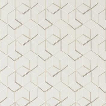 Shop F1443/02 Linear Ivory Geometric by Clarke And Clarke Fabric