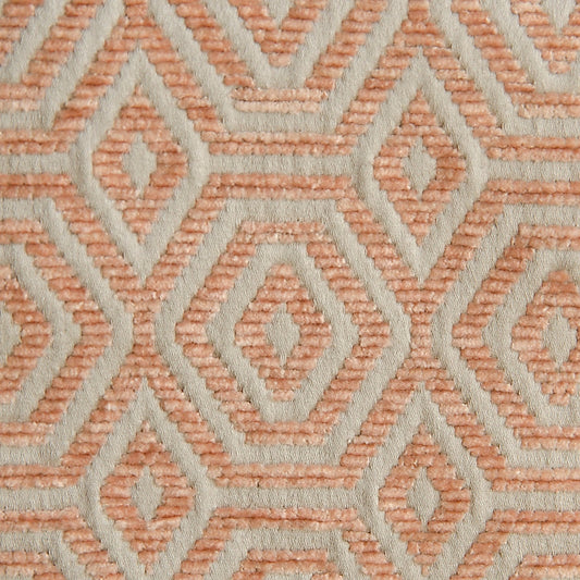 Search A9 0004Geom Geometric Drops Pink Sand by Aldeco Fabric